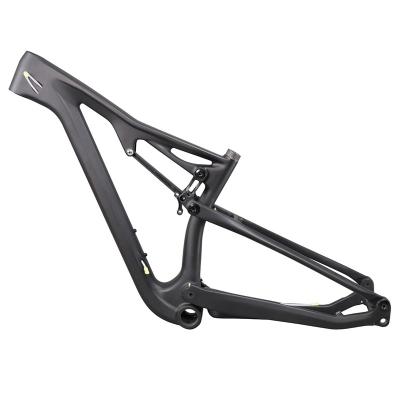 China Mountain bikes wholesale full suspension carbon mountain bike frame mtb frame thrust 148*12 29er for sale