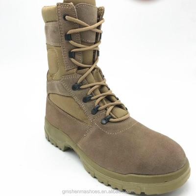 China Insulative cow suede leather safety shoes, army safety shoes SM9008 for sale