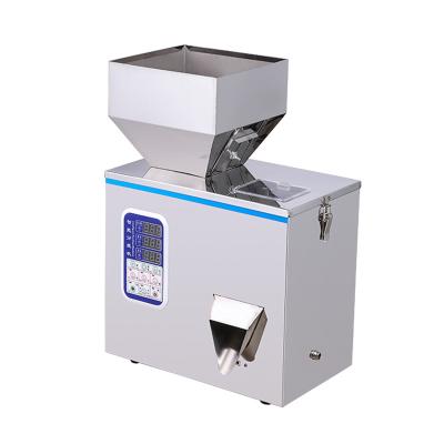 China Semi Automatic Food Coffee Spices Tea Sugar Rice Powder Granule Particle Can Knock Glass Bottle Weight Filling Machine for sale