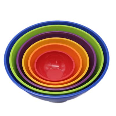 China 6pcs China factory supply wholesale price best viable selling colorful melamine plastic bowl set with lid for sale