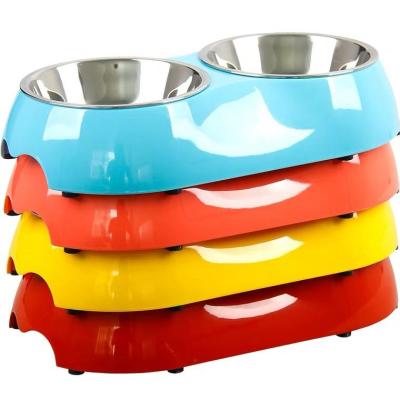 China Durable Heavy Duty Pet Bowl Dog Dish Stainless Steel Pet Bowl Feeding Bowl Fountain for sale