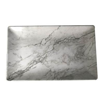 China Marble Dishwasher Safe Customized Printing Like Melamine Trays Rectangle Shape Marble Like Melamine Tray for sale