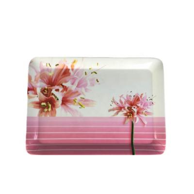 China Food Serving Tray Daisy Print 12