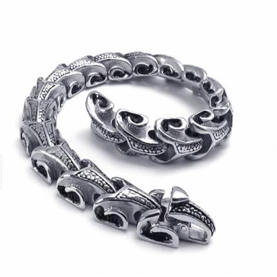 China The Other Fashion 316L Stainless Steel Royal Dragon Bracelet B128 for sale