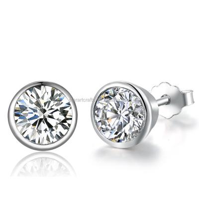 China Jewelry 925 Sterling Silver Stud Earrings with CZ SE155 for sale