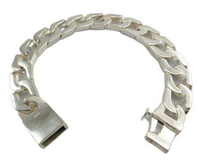 China Other Silver Bracelet Manufacturer 925 Sterling Silver Cuban Link Chain Bracelet for sale