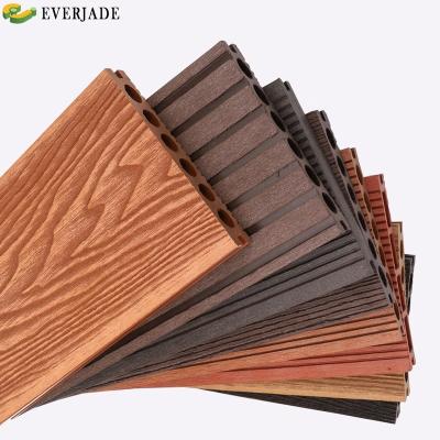 China Long Lifespan 50% Wood Board Composite Flooring Techo Wpc Exterior Decking With Groove Lock System for sale