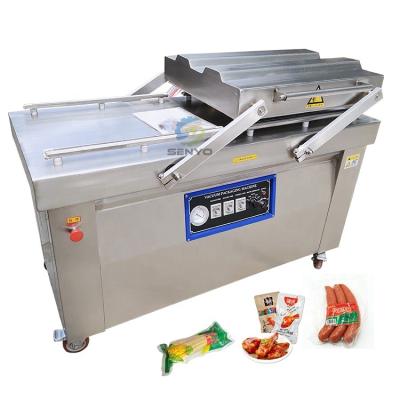 China High Level Automatic Rice Corn Sausage Food Double Chamber Vacuum Sealer High Speed ​​Packing Machines for sale