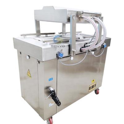 China Top Level High Speed ​​Dual Chamber Meat Rice Fish Food Sealers Vacuum Punch Packing Machine Price for sale