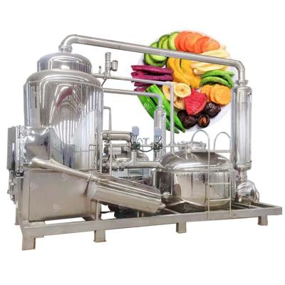 China High Efficiency.Clean.Health Fruit Chips Vacuum Fried Machine Cucumber Radish Chips Vacuum Frying Machine for sale