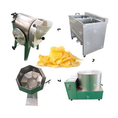 China Vegetable Processing Plant Industrial Home Use Small Potato Chips Making Processing Machine Wave Potato Chips Slicing Machine for sale