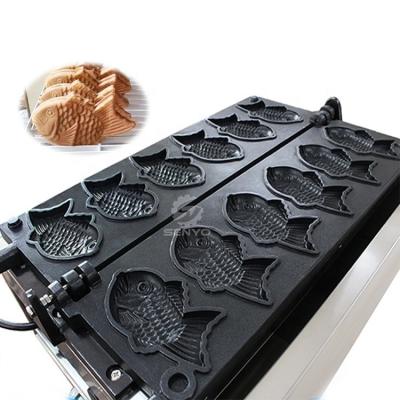 China Snack Food Equipment Stainless Steel Taiyaki Making Machine Taiyaki Fish Shape Cone Machine Electric Taiyaki Machine for sale