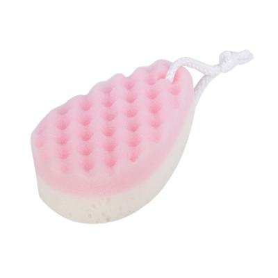 China Sustainable Wave Shape Bathing Massage Sponge Bubble Remover for sale