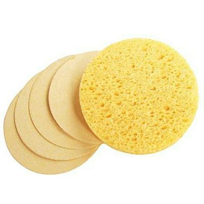 China Zero Waste Scrubber Organic Natural Eco Friendly Biodegradable Compressed Cellulose Wash Cellulose Facial Sponge for sale