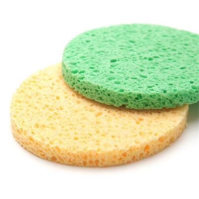 China Cellulose Unzipped Disposable Makeup Facial Remover Eco Natural Exfoliating Cellulose Expanding Sponge for sale