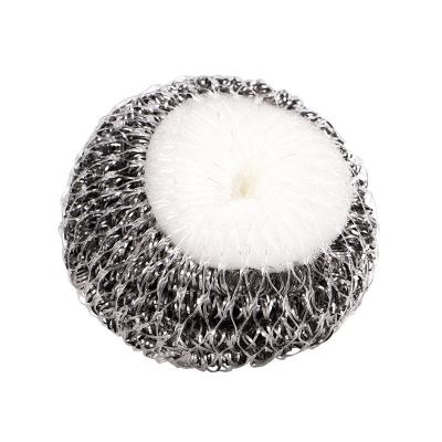 China Kitchen Cleaner Stainless Steel Scourer With Sponge for sale