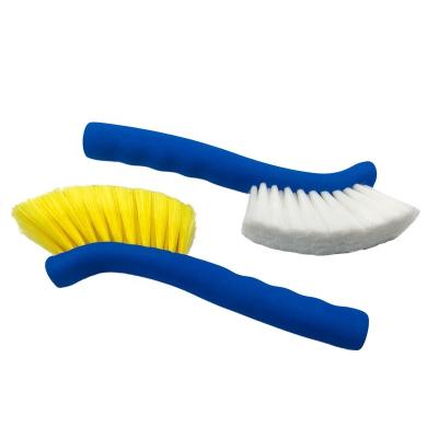 China Durable Yellow Ultra-soft Hair Free Car Scratch PP Handle Wash Cleaning Brushes For Wheel for sale