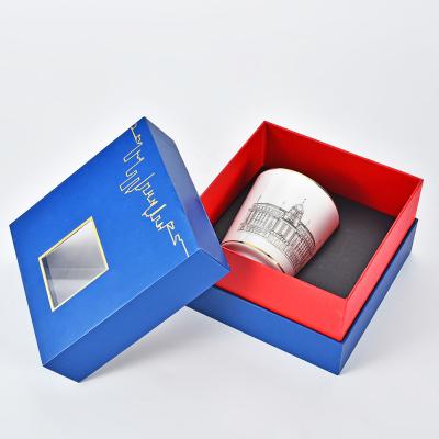 China Handmade High Quality Customized Lid And Base Packaging Boxes With Inserts For Cups for sale