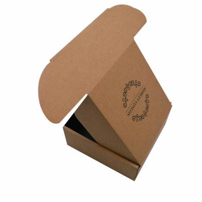 China Biodegradable custom made flute corrugated boxes mealer packaging box with logo printing in different sizes for sale