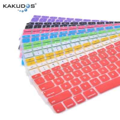 China Custom business simple style waterproof colorful laptop keyboard skin for macbook for sale