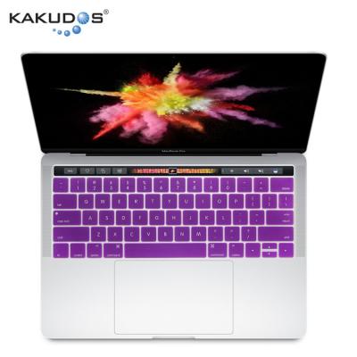 China Business Simple Style Waterproof Colorful Laptop Keyboard Silicone Skin Cover For Macbook for sale