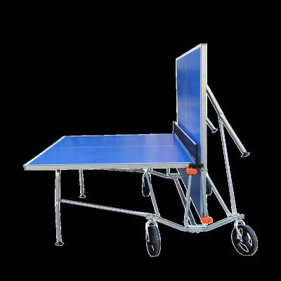 China 4mm Lawn Cheap Aluminum Wheel Folding Ping Pong Outdoor Waterproof Aluminum Table for sale