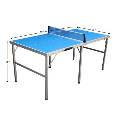 China Aluminum Folding Waterproof Outdoor Table Tennis Table 182.88cm*91.44cm*76.20cm for sale