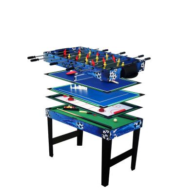 China Professional Leather Pocket Foosball MDF Table Football Game Table for sale