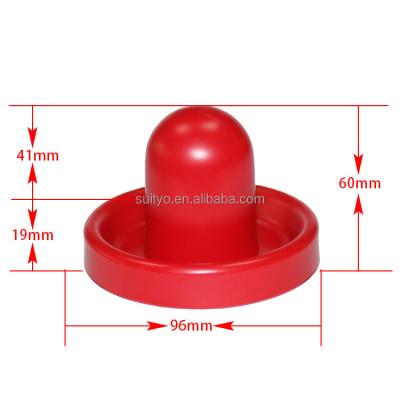 China Sports Toys 2 Felt Red Pushers Installed In Each Pusher And 4 Pucks For Air Hockey Table Accessories With Green Sports Toy Plastic ABS for sale