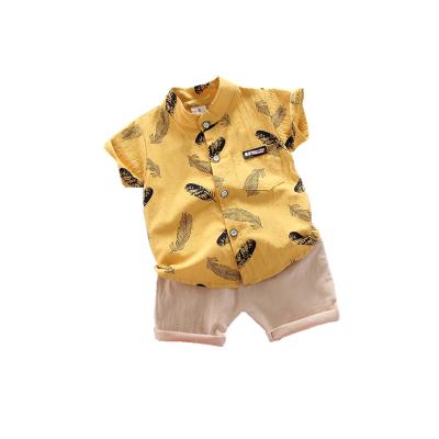 China Cotton Baby Clothes Toddler Clothes Boys Girls Clothes Sets Short Sleeves Clothing Set for sale