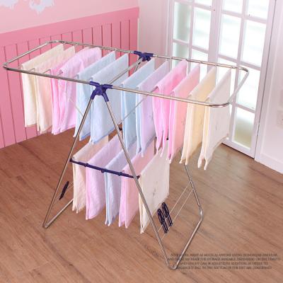 China No stainless, foldable, no deformation, floor-standing, C style, drying rack for sale