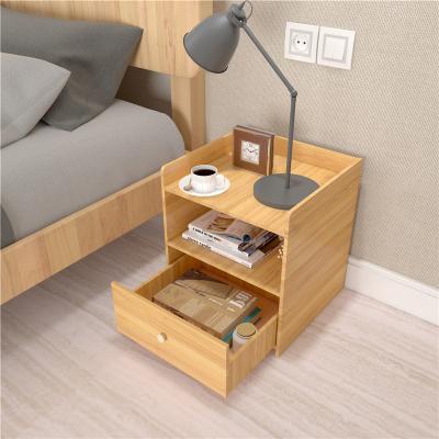 China Adjustable (other) High Quantity Hot Sale Wooden Bedside Bedroom Side Table Nightstand with Drawer night table bedside tables for sale