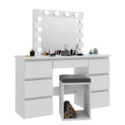 China Adjustable (other) European USA Vanity Modern Cosmetic Table with Adjustable Shelves Dressing Table with Mirror and One Drawer dressing table for sale