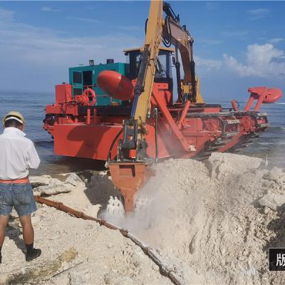 China Sand Dredging Amphibious Dredger Price Amphibian Multifunction Dredger for sale