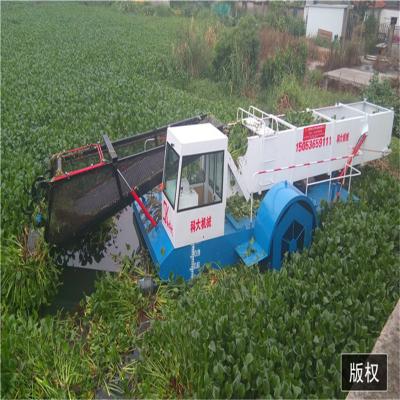 China Reed keda garbage salvage boat in river amphibian weed cutter dredger aquatic boat for sale for sale