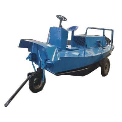 China Boat Aquatic River Crusher Water Hyacinth River Machine Weed Cleaner Outdoor Cleaning Boat for sale