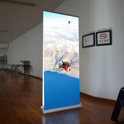 China Advertising Display Double Side Roll Up Banner Stand Led Lighting 2000x800MM for sale