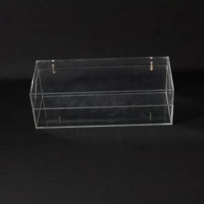 China Luxury factory wholesale hot cosmetic cylinder transparent acrylic eyelashes packaging display box for sale