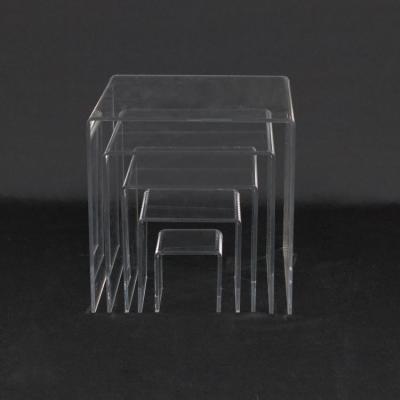 China Eco - Friendly Acrylic Display Stand Acrylic Pedestals Display Stand Wedding Acrylic Stand Display for sale