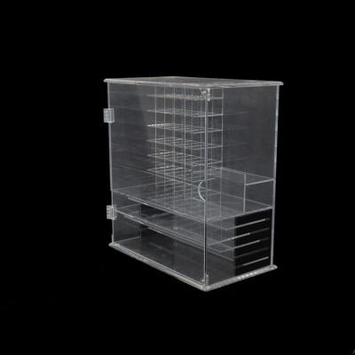 China Large Capacity Desktop Multifunctional Transparent Acrylic Acrylic Jewelry Necklace Storage Box for sale