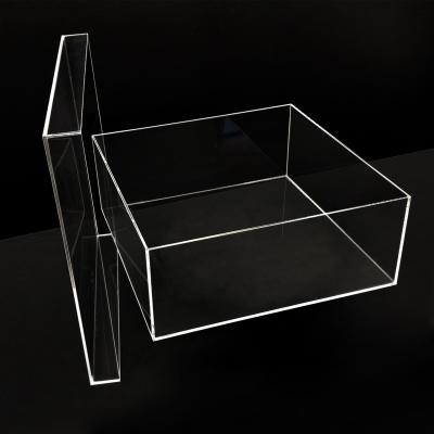 China Fashionable And Beautiful 16*15*15Cm Hot Selling Factory Price Custom Clear Acrylic Gift Flower Box With Lid for sale