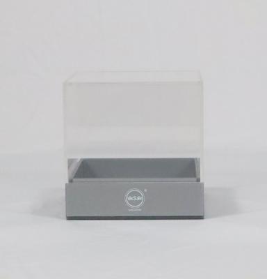 China Best Selling Dustproof Square Acrylic Transparent Necklace Dustproof Display Box for sale