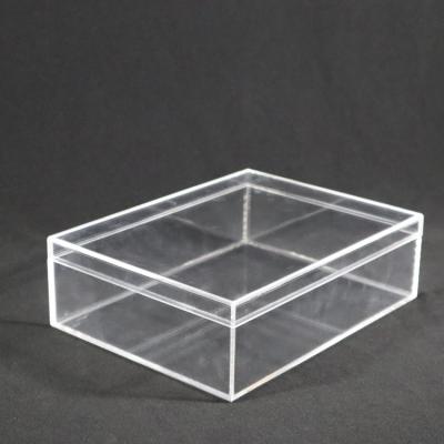 China Fashionable and beautiful the latest best-selling cuboid acrylic transparent storage box with lid for sale