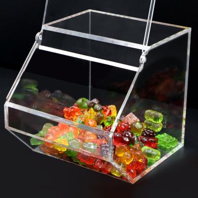 China Eco-friendly& 2022 Exquisite Workmanship 18*18*18cm Durable Best Selling Large Acrylic Transparent Square Candy Boxes for sale