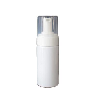 China New Cosmetic Empty Facial Detergent 100ml 150ml Clear White PET Plastic Foam Pump Bottle for sale