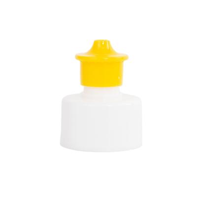 China Wholesale Non Flip 28 410 24/410 Plastic Stretch Cap Detergent Twist Lock 28/410 Push Pull Cap for sale