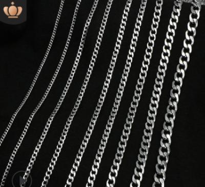 China 1Pcs CLASSIC Moq! Received within a week! Men's Classic Layer Necklace Stainless Steel Silver Necklace for sale