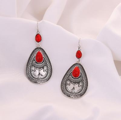 China 1Pcs FASHION Moq! Received within a week! Moissanite 10-15$ Max Shipping Red Silver Stainless Steel Jewelry Earring for sale