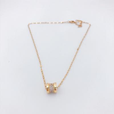 China High Precision TRENDY Quality Personalized Gold Plated Trendy Ring Necklace for sale