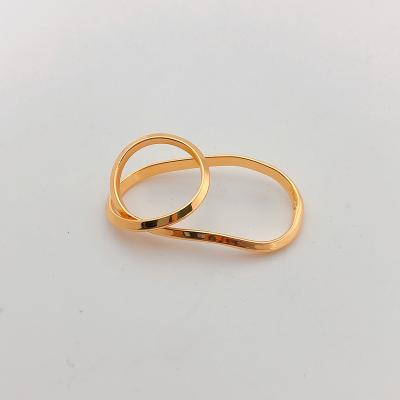 China CLASSIC Wholesale Promise Stainless Steel Promise Rings Gold Plated Tasty Gold Rings For Women for sale